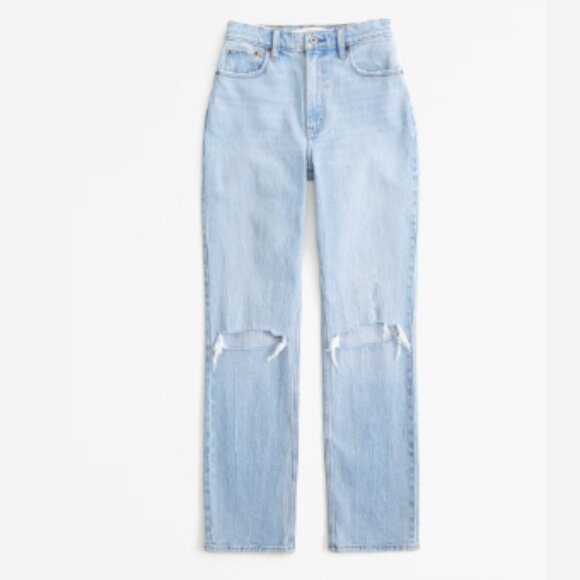 Abercrombie & Fitch Light Blue Women Jeans - Picture 3 of 6